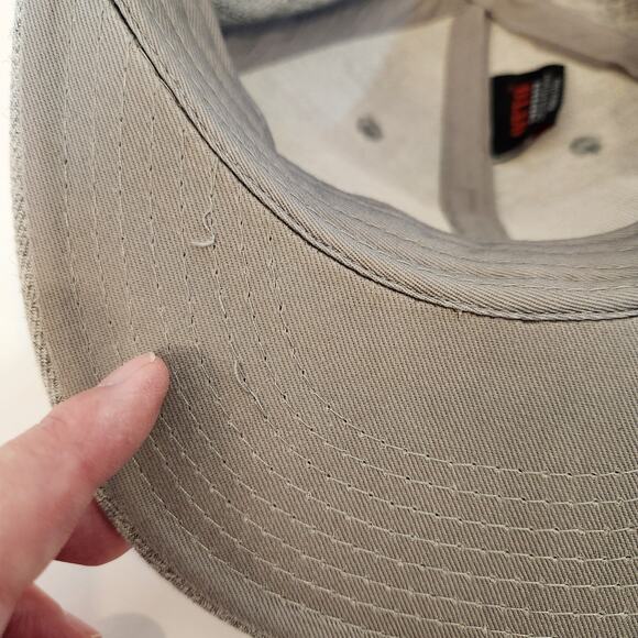 LANSING BREWING COMPANY OTTO Grey/Red Wool Blend Flat Billed Trucker Hat/Cap OS - Picture 5 of 11